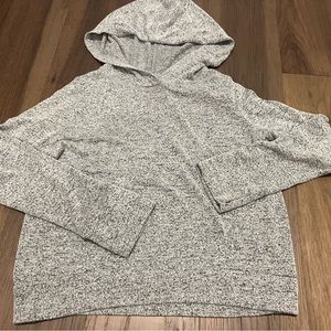 Zella Girl S 7/8 Heather Gray Hoodie Lightweight Soft